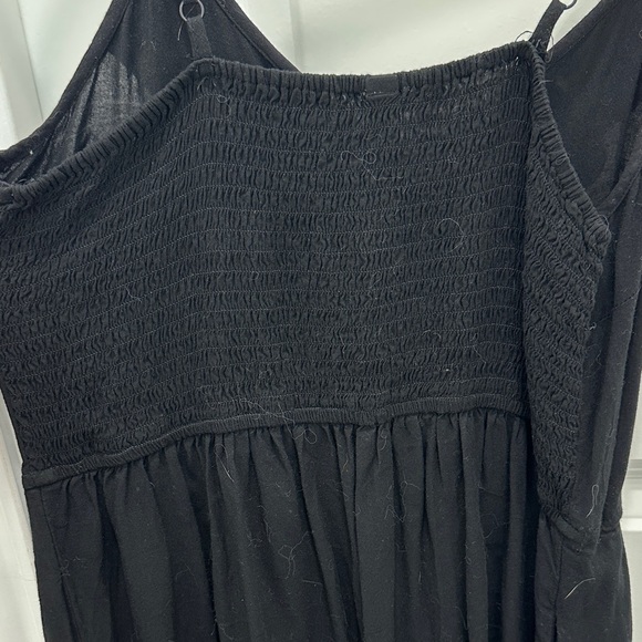 Chic Black Ruffle Mini Dress - Picture 4 of 4
